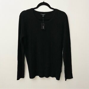 🆕 NWT Alfani Black Metallic Sparkly Ribbed Knit Sweater